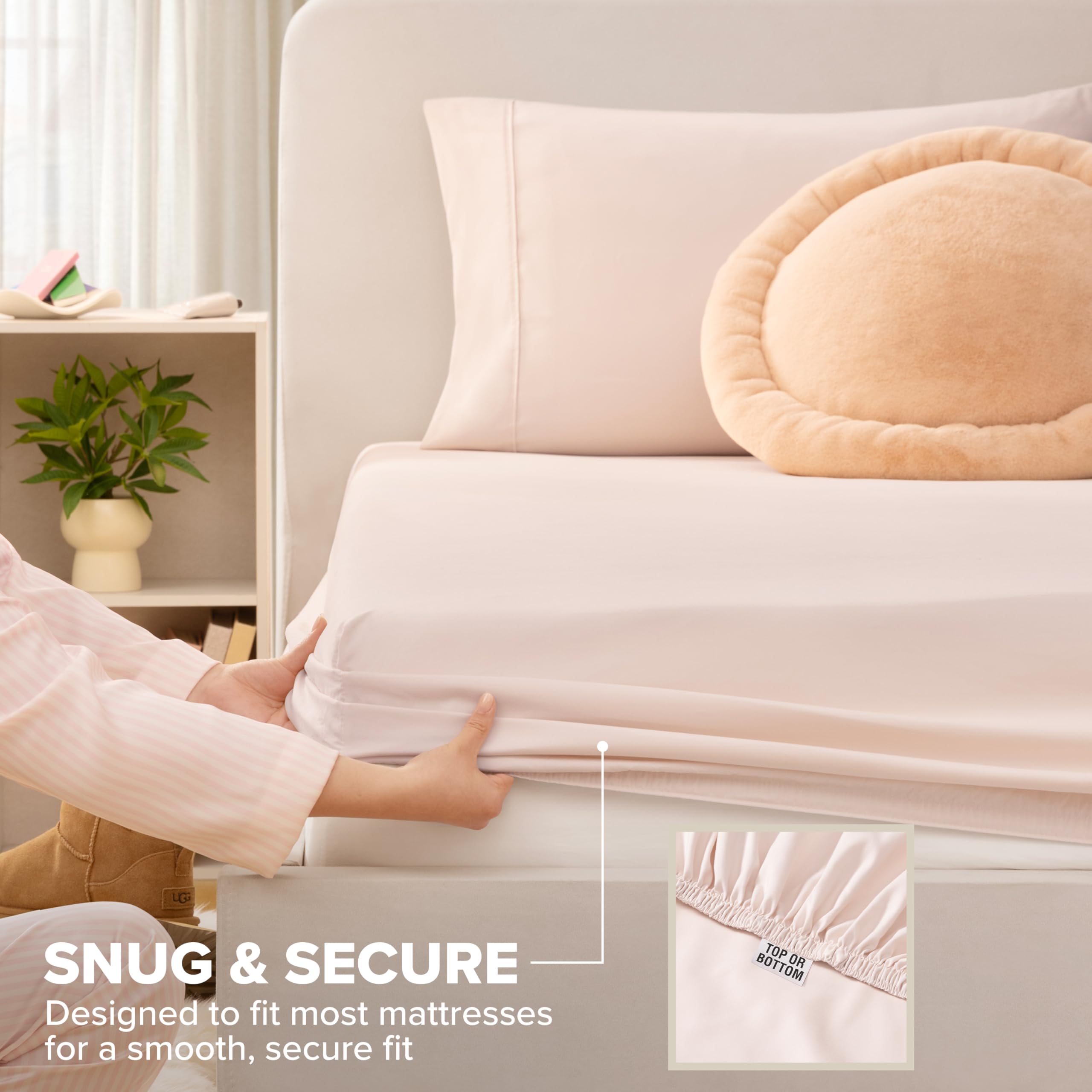 Amazon.com: UGG Hedi Twin XL Sheet Set 3-Piece Luxury Cooling
